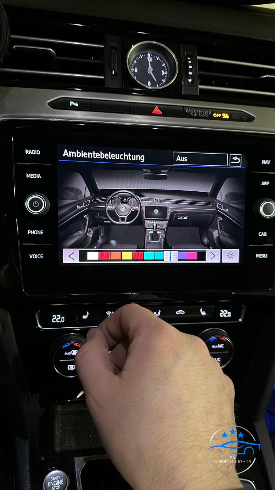 Ambiente Beleuchtung für VW Passat B8 – Bild 4
