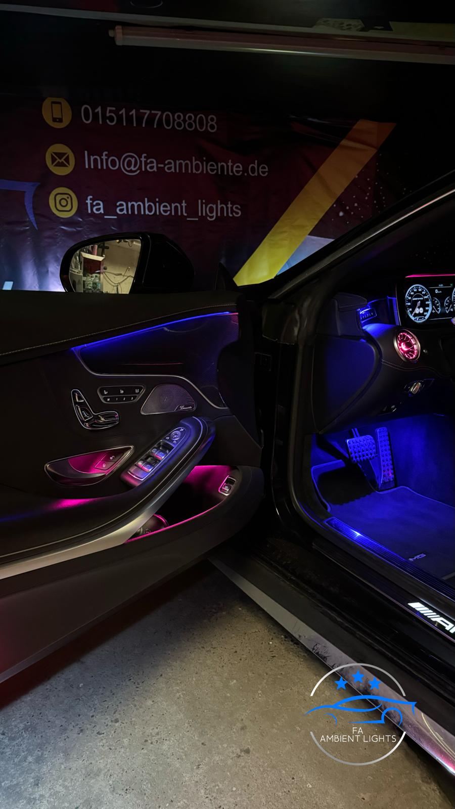 Ambiente Beleuchtung für Mercedes S-Klasse Coupé/ Cabrio 217 – Bild 10