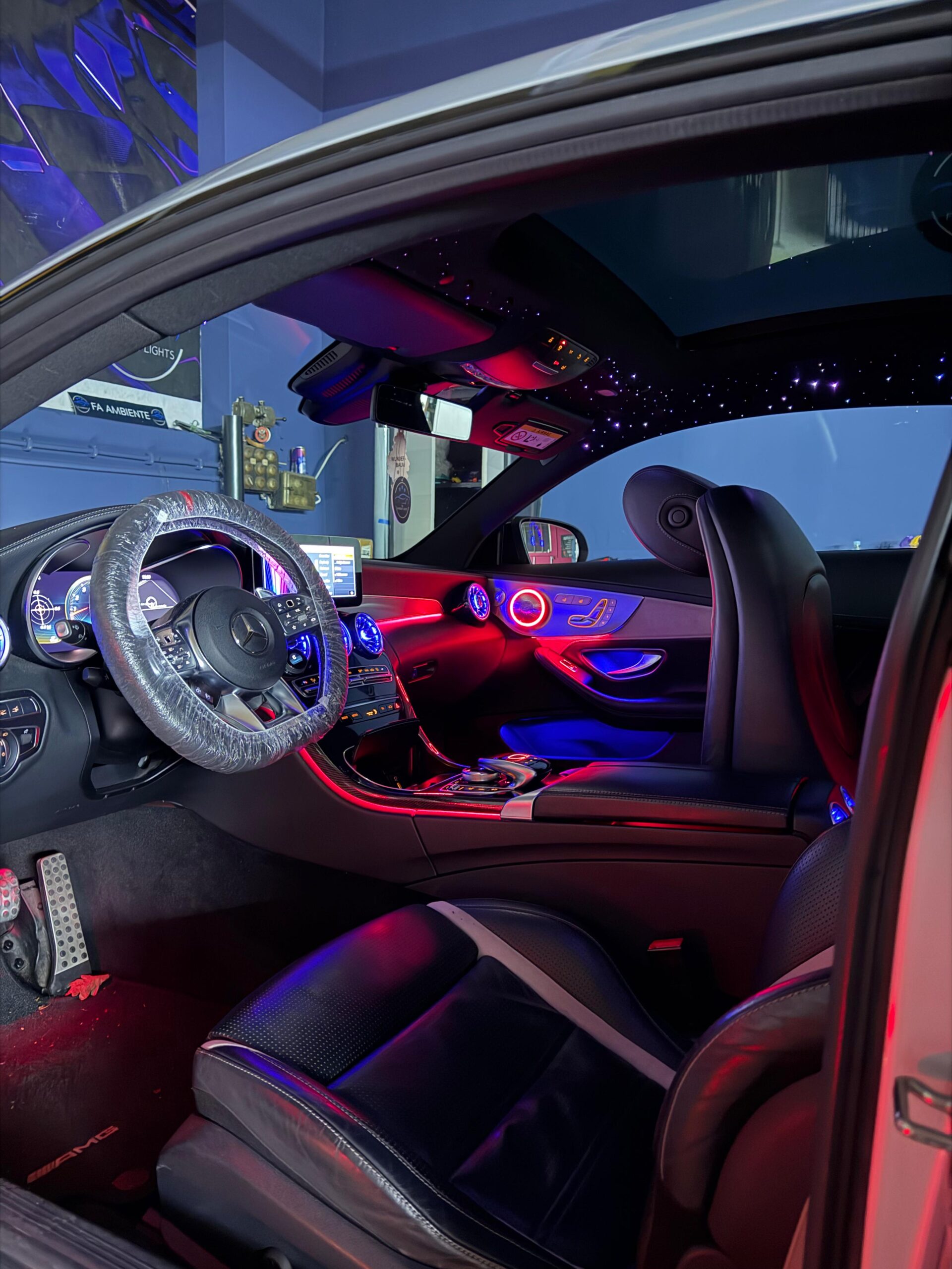 Ambiente Beleuchtung für Mercedes C- Klasse Coupé/Cabrio S205/A205 – Bild 3